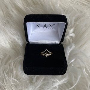 Kay Jewelers Gold and Silver Diamond Ring